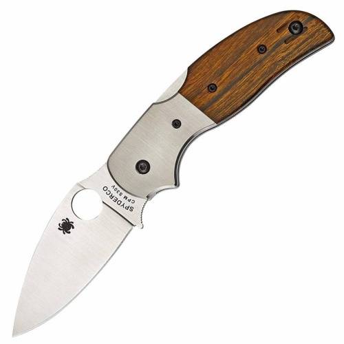 5891 Spyderco Sage 4 Ironwood & Titanium 123WDP фото 14