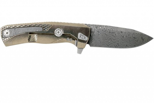 Складной нож Lion Steel ROK DD GL Damascus Gold фото 15 Складной нож Lion Steel ROK DD GL Damascus Gold фото 15