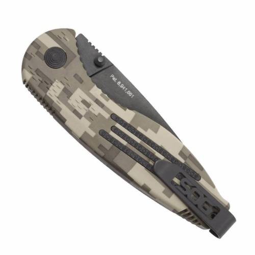 3810 SOG с фиксатором Aegis Digi Camo 8.9 см. - AE06 фото 13