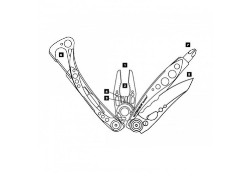 727 Leatherman МультитулSkeletool фото 4