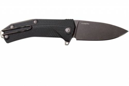 5891 Lion Steel KUR BBK G10 Black Flipper фото 19