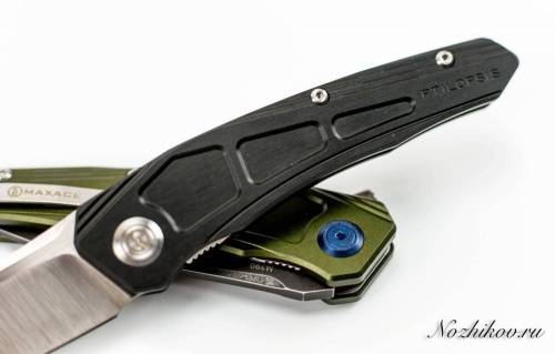 5891 Maxace Knife Maxace Ptilopsis Black фото 2