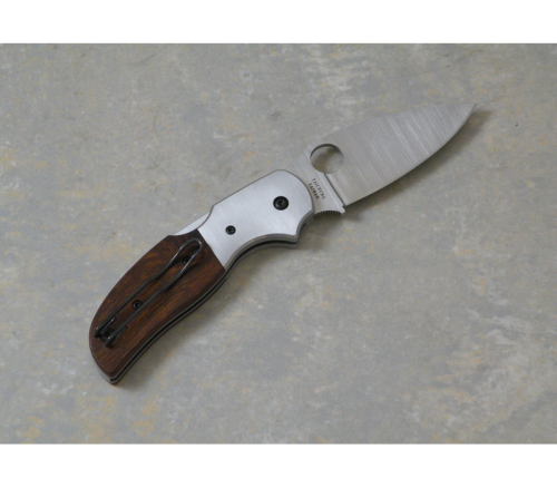 5891 Spyderco Sage 4 Ironwood & Titanium 123WDP фото 9