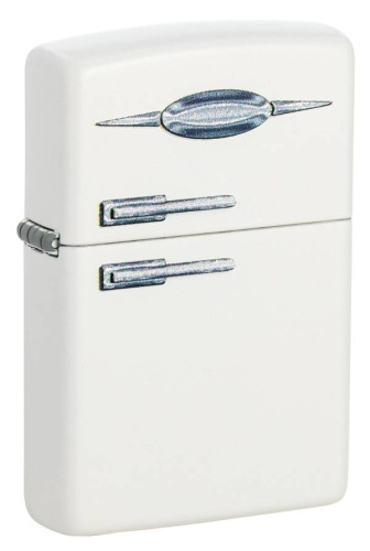 499 ZIPPO ZIPPO Retro Fridge Designпокрытием White Matte 499 ZIPPO ZIPPO Retro Fridge Designпокрытием White Matte