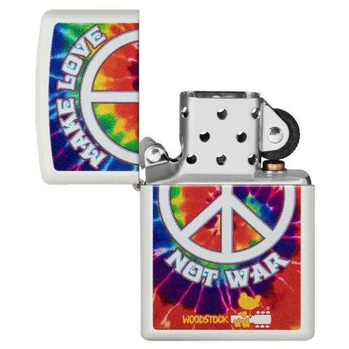 138 ZIPPO Зажигалка ZIPPO Woodstock® с покрытием White Matte фото 5