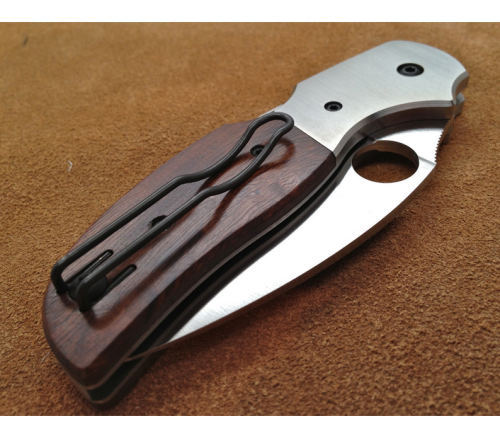 5891 Spyderco Sage 4 Ironwood & Titanium 123WDP фото 10