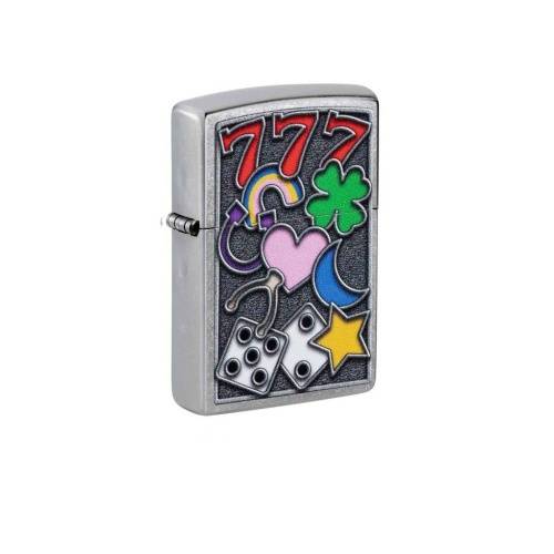 321 ZIPPO  ZIPPO All Luckпокрытием Street Chrome