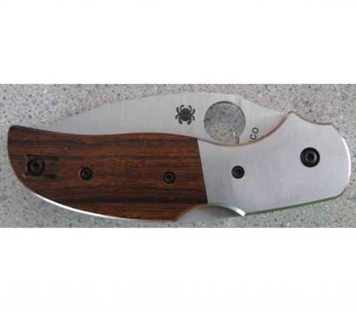 5891 Spyderco Sage 4 Ironwood & Titanium 123WDP фото 7