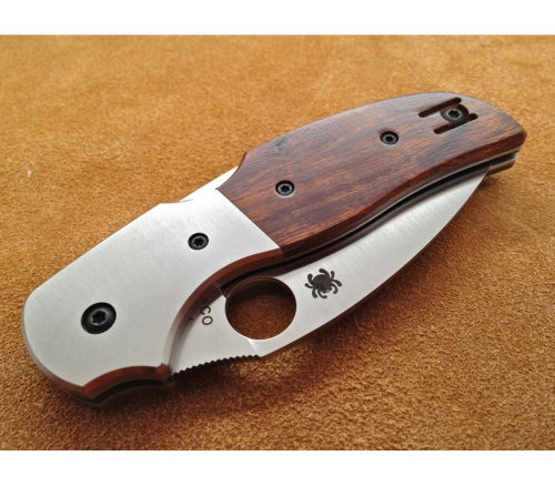 5891 Spyderco Sage 4 Ironwood & Titanium 123WDP фото 11