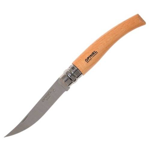 504 Opinel №8 VRI Folding Slim Beechwood фото 4