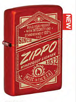  зажигалка ZIPPO Classic с покрытием Metallic Red