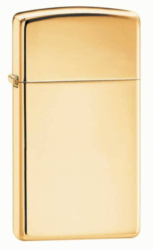 499 ZIPPO ЗажигалкаSlim® с покрытием High Polish Brass
