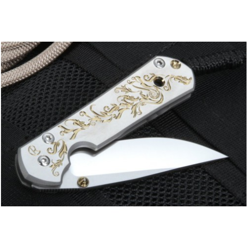 5891 Chris Reeve Large Sebenza 21 Unique Graphics Gold Leaf фото 2