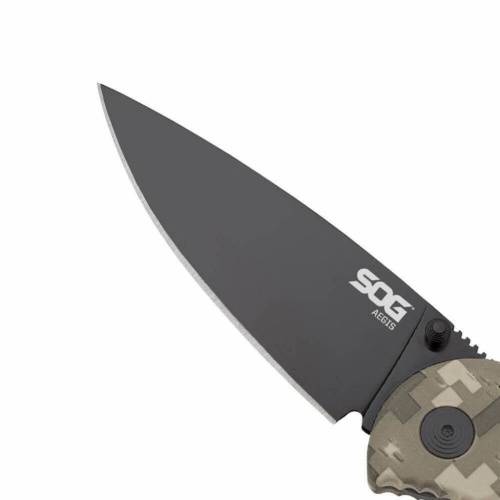 3810 SOG с фиксатором Aegis Digi Camo 8.9 см. - AE06 фото 3