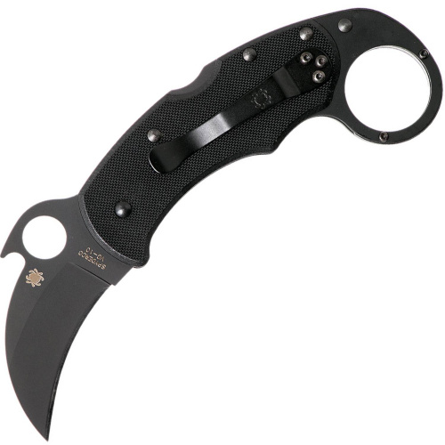 96 Spyderco Складной нож керамбит Karahawk All Black - Spyderco 170GBBKP фото 6 96 Spyderco Складной нож керамбит Karahawk All Black - Spyderco 170GBBKP фото 6
